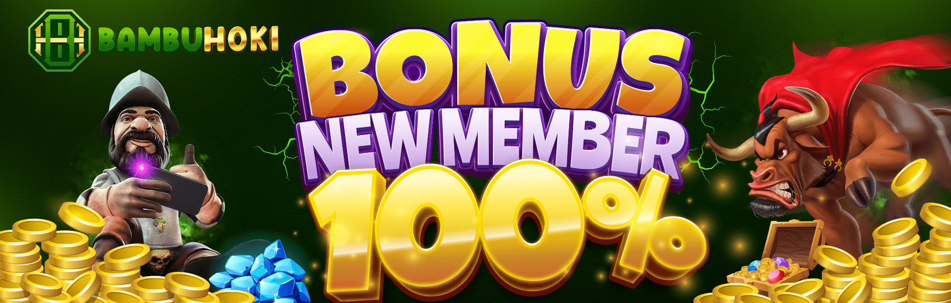 BONUS NEW MEMBER 100% SLOT ONLINE GACOR