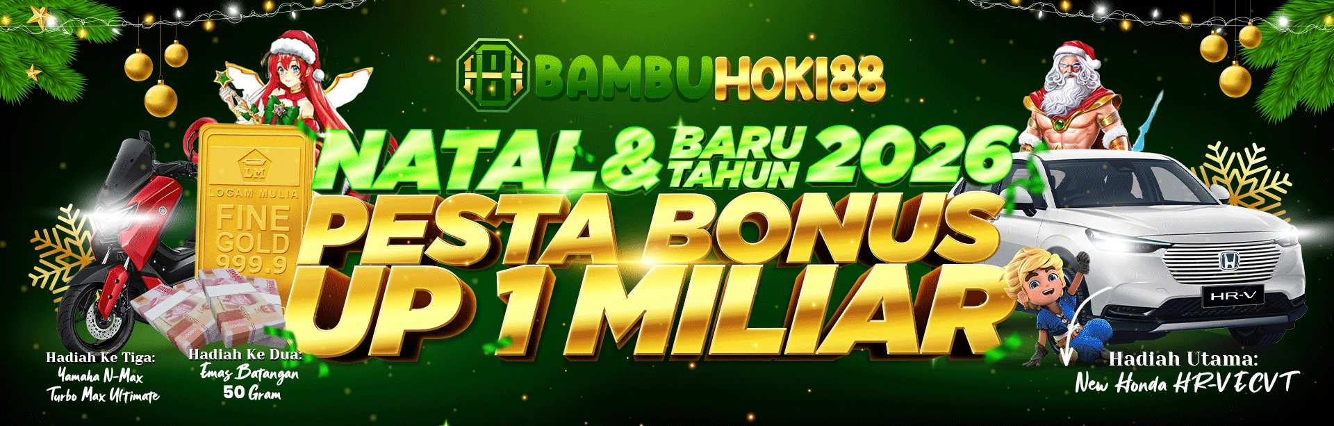 PROMO BONUS NATAL & TAHUN BARU 2025 JUDI ONLINE