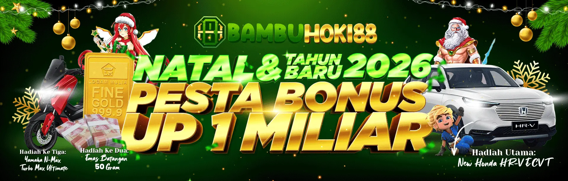 PROMO BONUS NATAL & TAHUN BARU 2025 JUDI ONLINE